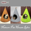 2018 Amazon Atacado Natureza Felt Pet Cat Caverna Dobrável Pet Cat Tent